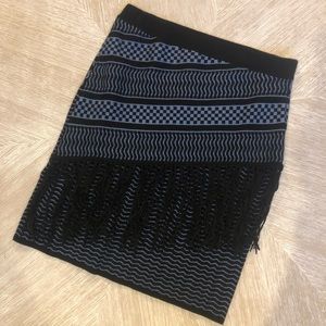 Blue and black showstopper skirt!